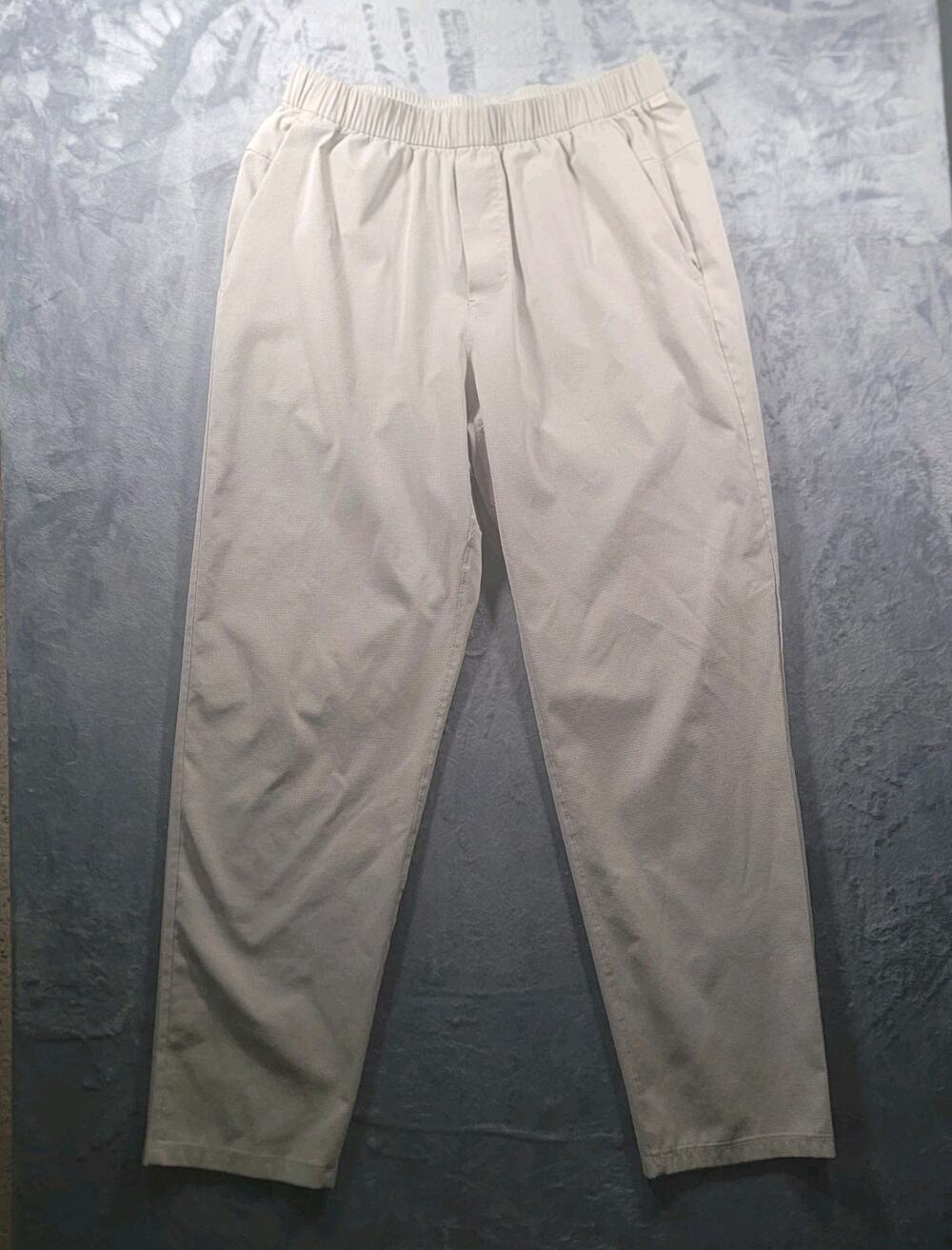 Lululemon Mens M ABC WovenAir Pullon Pants Mojave Tan